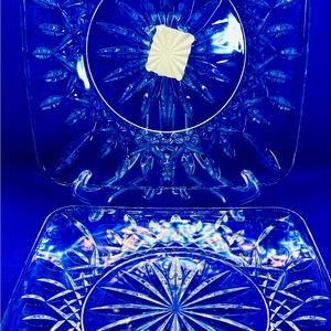 Waterford 8” crystal plates